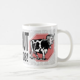 Café Pare la taza de Anti-Hillary de la vaca loca