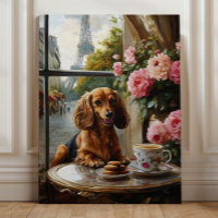 Café parisino de Dachshund, Arte caprichoso de per