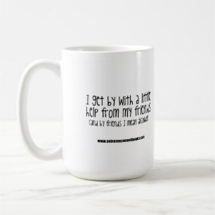 Café "Paso con una poca ayuda taza de mis amigos"