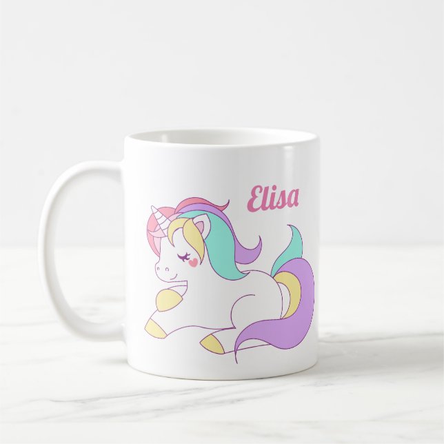 Café Pastel mágico personalizado lindo de la taza del (Izquierda)
