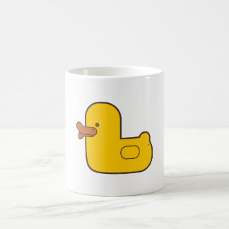 Café Pato de goma taza blanca clásica de 325 ml