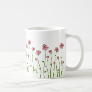 Café Pequeña taza bonita de los rosas