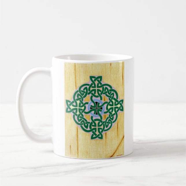 Café Pequeña taza (combinada) de la cruz céltica (Izquierda)