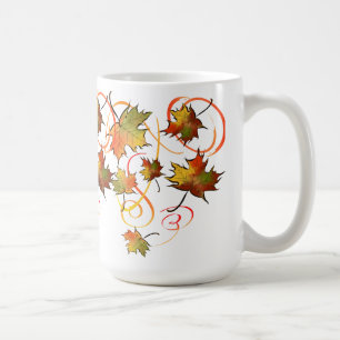 Café Persecución de la taza de la brisa del otoño