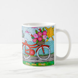 Café Persiga su taza de la bicicleta de los sueños