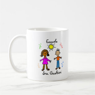 Café Personalizable de la taza de la "escuela" de