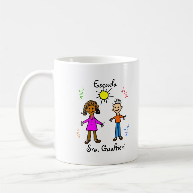 Café Personalizable de la taza de la "escuela" de (Izquierda)