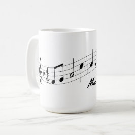 Café Personalizable de la taza del profesor de música