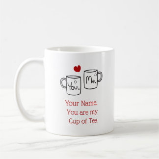 Café Personalizable lindo Mug - Eres mi taza de té