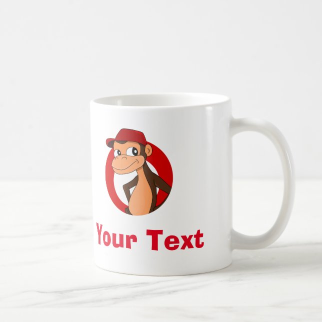 Café Personalizado de chimpancé personalizado taza de c (Derecha)