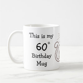 Café Personalizado Esta es mi 60.ª taza de cumpleaños