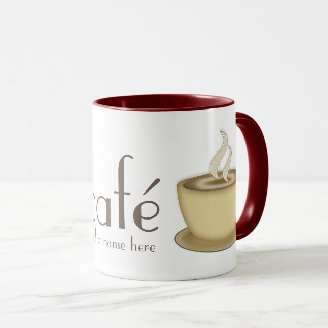 Café personalizó la taza de café (Anverso derecho)