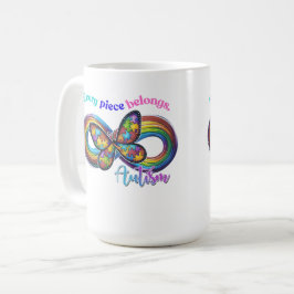 Café Pertenece en Cada Sorbo – Taza del Rompecabezas de