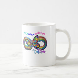 Café Pertenece en Cada Sorbo – Taza del Rompecabezas de