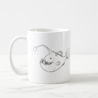 Café Pescados de pescador del mar profundo de la taza