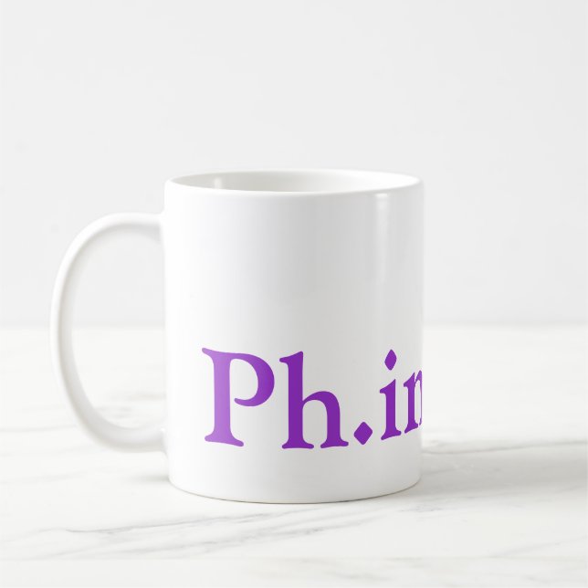 Café Ph.D. Taza de la realización (Izquierda)