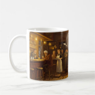 Café Piano Man — Taza Brillante de la Taberna Recuerdos