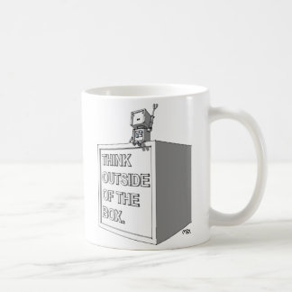 CAFÉ PIENSE FUERA EN DE LA TAZA 3 DE LA CAJA