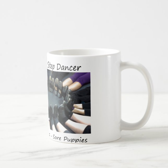 Café Pies del círculo de la danza del paso - taza (Derecha)