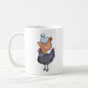 Café Pila de taza de las gallinas
