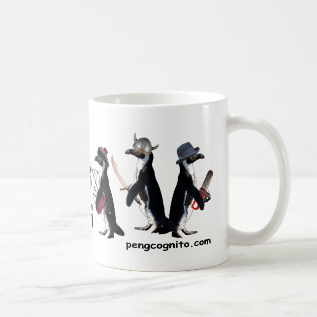 Café Pingüinos con la taza de las armas (Derecha)