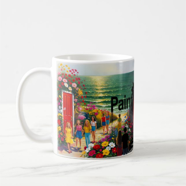 Café Pintarlo de negro — Taza Joy Fading Into Shadow (Izquierda)