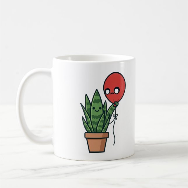 Café Planta serpiente y taza de globo (Izquierda)