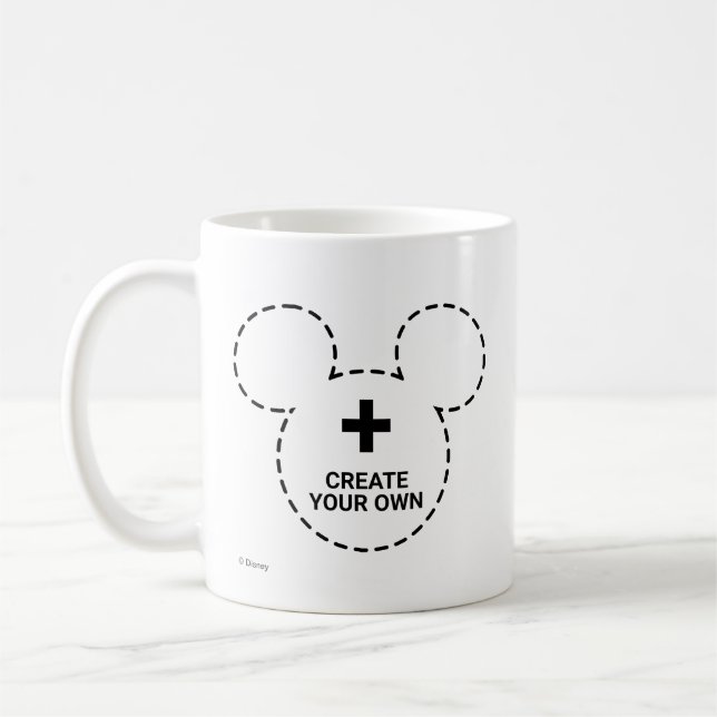 Café Plantilla de taza con icono de Mickey Mouse (Izquierda)