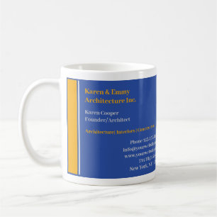 Café Plantilla de Taza de Negocios de Arquitectura