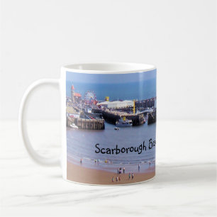 Café Playa de Scarborough, taza del panorama de