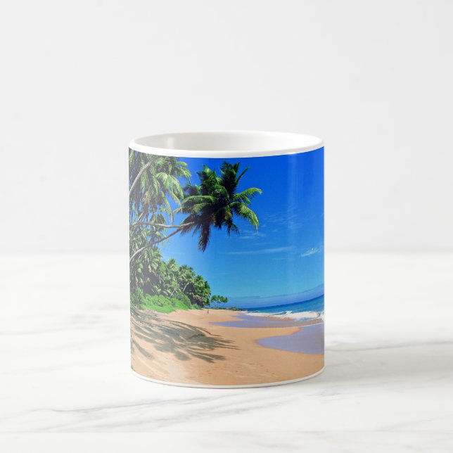 Café Playa del paraíso y taza tropicales de los (Centro)
