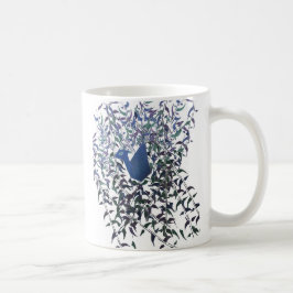 Café Plumas de la taza eterna del amor