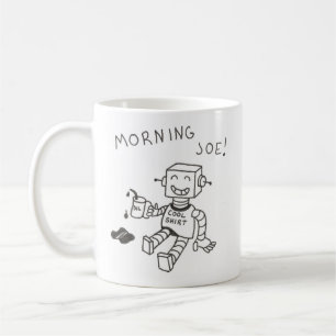 Café Poca taza de Joe del robot