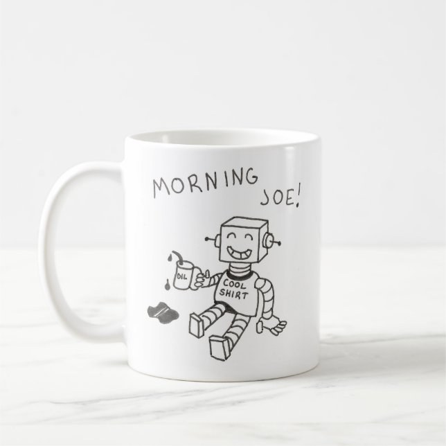 Café Poca taza de Joe del robot (Izquierda)