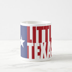 Café Poca taza del logotipo de la bandera de Tejas