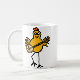 Café Pollo de los BN que juega la taza del banjo