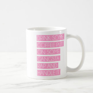 Café Ponga un poco de taza del rap de Gangsta