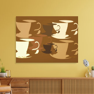 Café Pop Art en lienzo