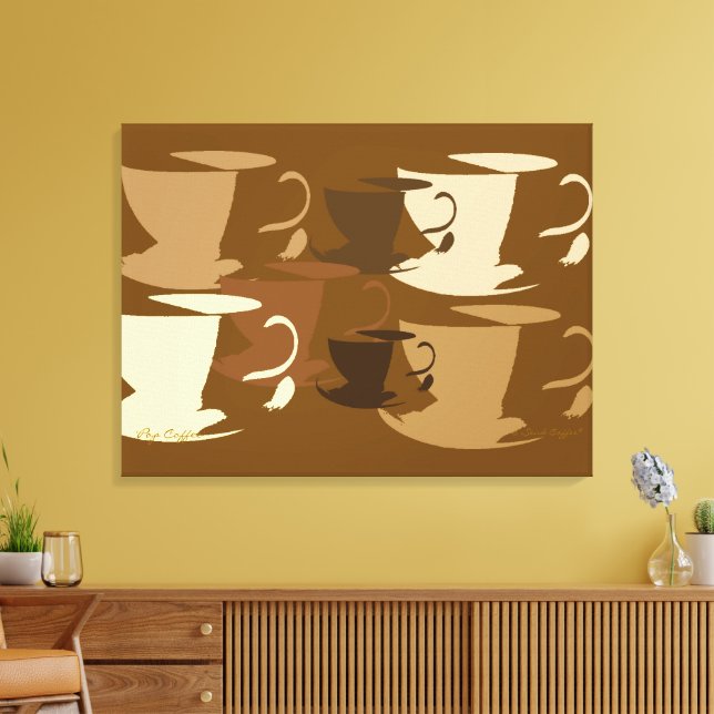 Café Pop Art en lienzo (Insitu (Sala de estar))