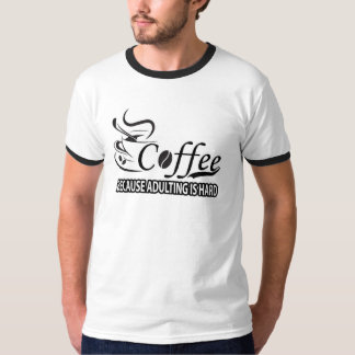 Café porque el adulto es una camiseta dura - Diver