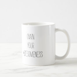 Café Poseer su taza del positivo de Awesomeness-