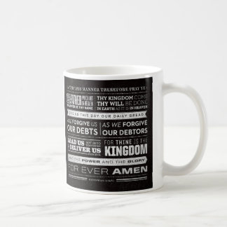 Café Prayer de señor redacta la taza