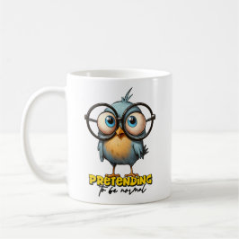 Café Pretendiendo ser una taza de pájaro normal