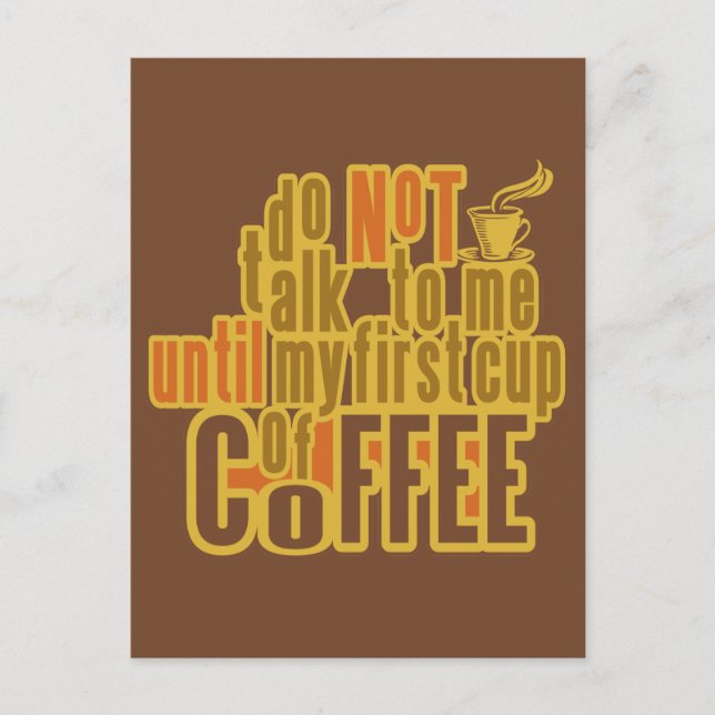 CAFÉ PRIMER personalizado postal (Anverso)