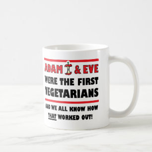 Café Primera Taza Divertida para Vegetarianos o Taza de