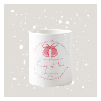 Café Primera taza familiar de Navidad - Rosa