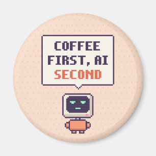 Café Primero, AI Segundo Imán de Pixel de AI Diver