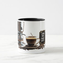 Café Primero, Caos Después Taza Divertida para Ama