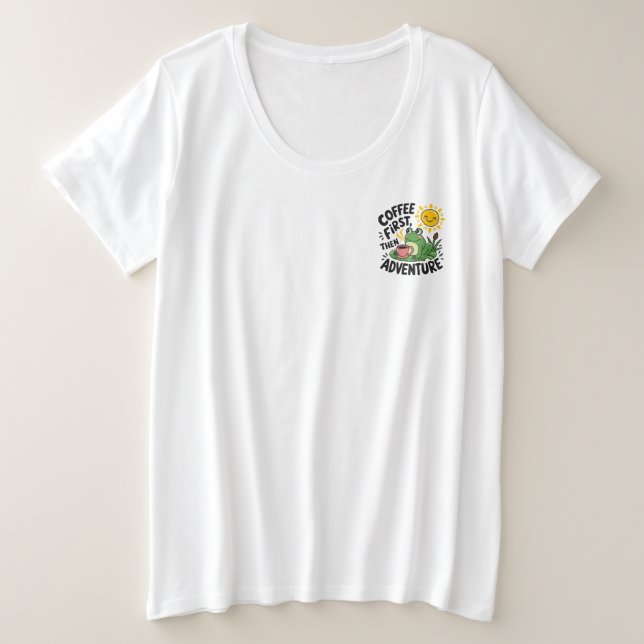 Café primero y después Aventura - Esposa Divertida (Anverso del diseño)