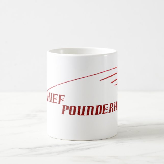 Café Principal taza del logotipo de Pounderhard (Centro)